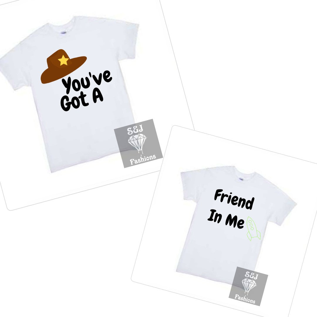 You Got A Friend In Me Toy Story Sibling Sets Girls Shirt Boys Shirt