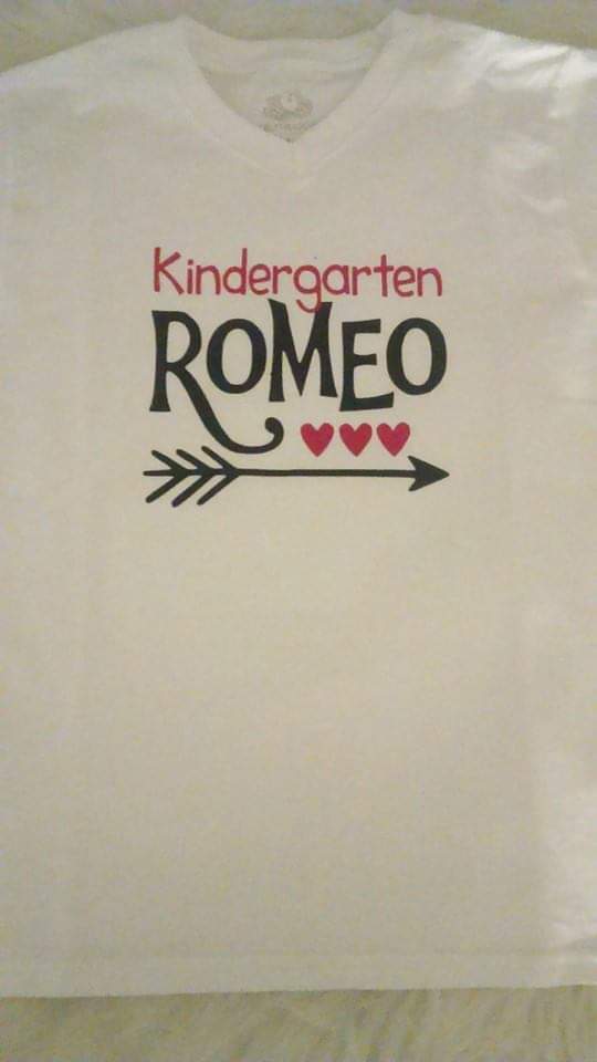 Kindergarten Romeo Valentines Boys Shirt