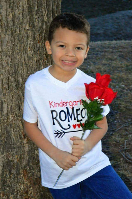 Kindergarten Romeo Valentines Boys Shirt
