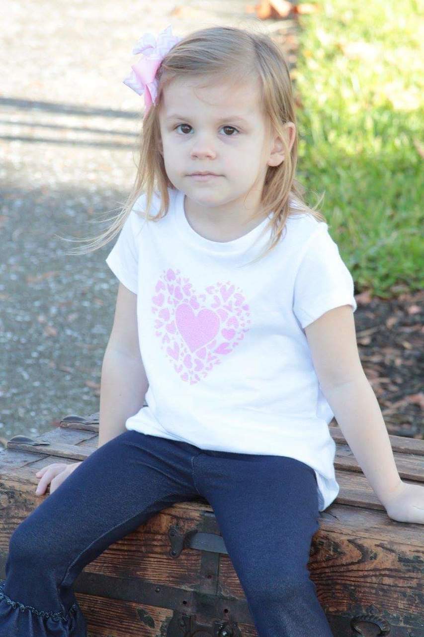 Heart Valentines Girls Shirt