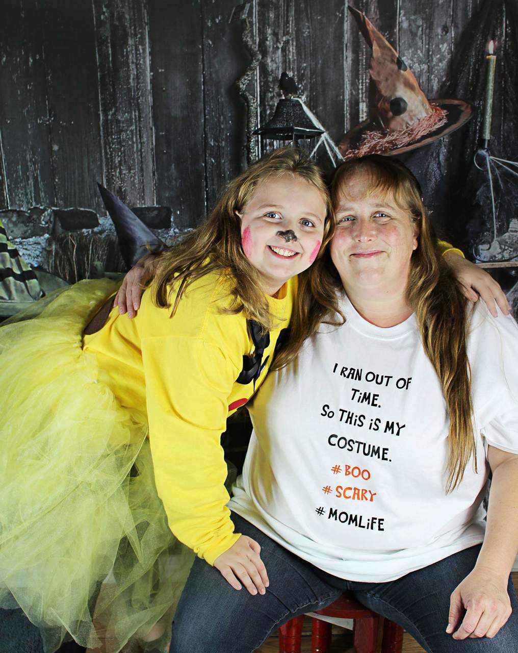 I Ran Out Of Time So This Is my scary Halloween Ladies Shirt Girls Shirt