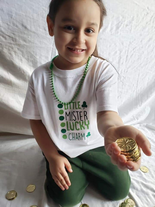 Little Mister Lucky Charm St. Patricks Boys Shirt