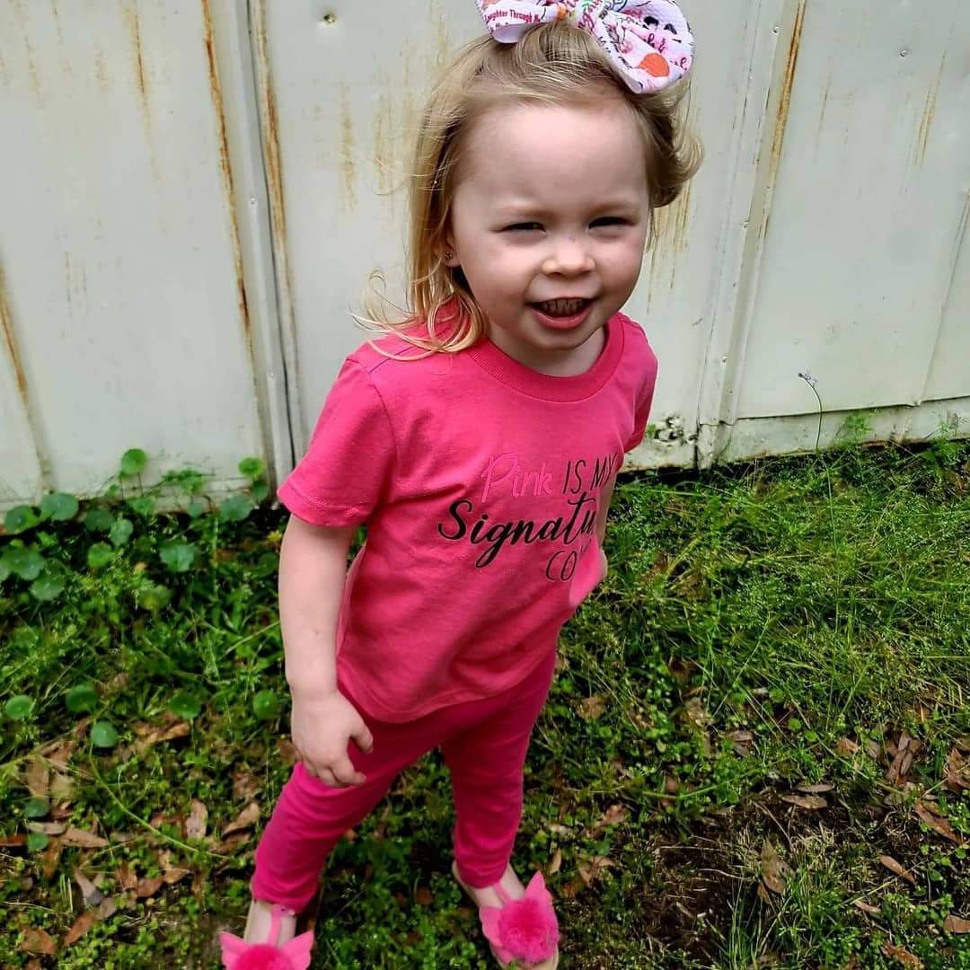 Pink Is My Signature Color Girls Shirt
