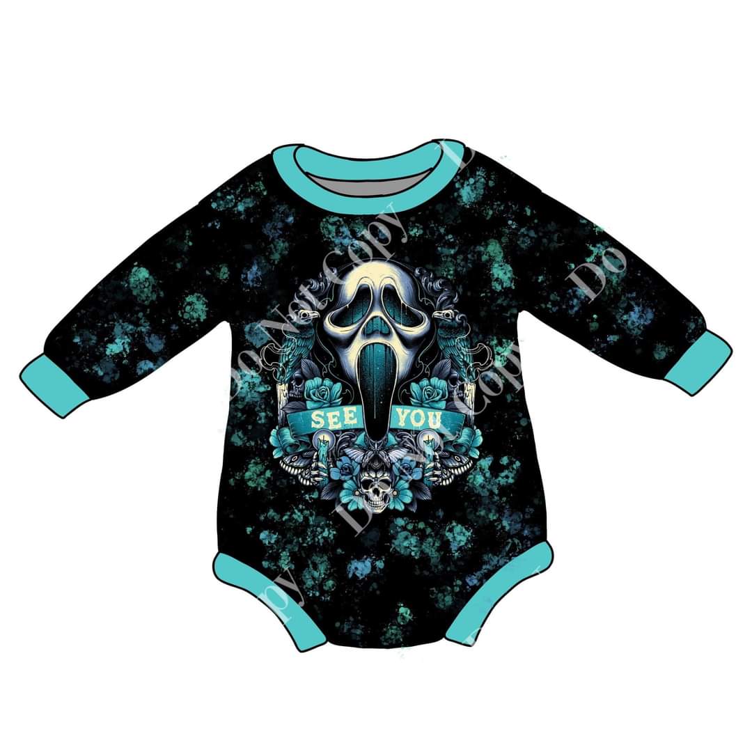 Ghostface Sweater Romper Halloween