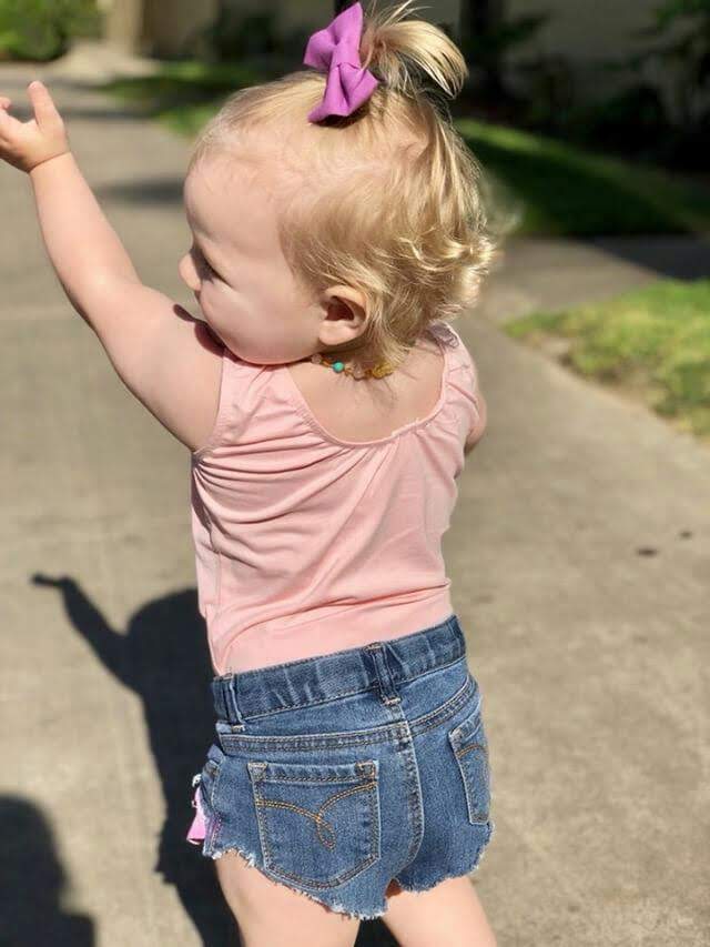 Pink Pocket girls Distressed Jeans Shorties