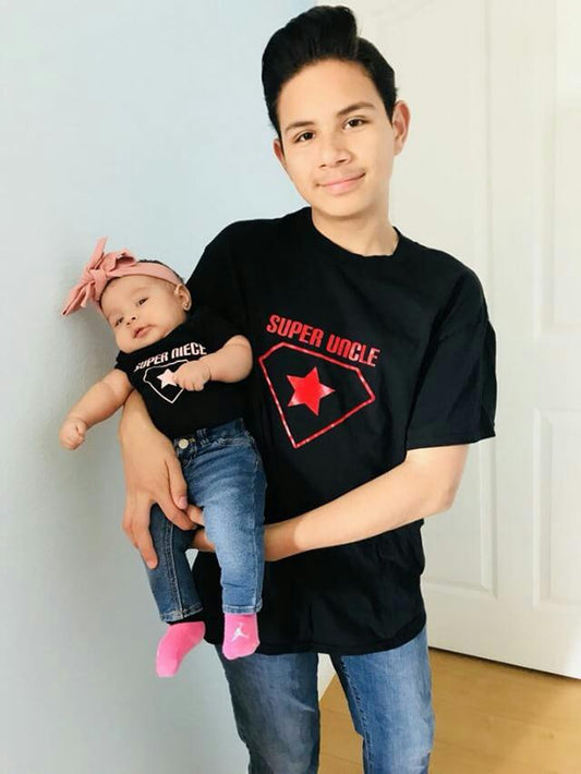Super uncle and super niece shirts boys shirt girls shirt