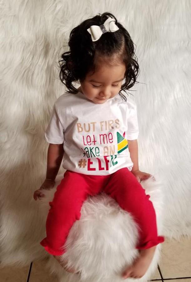 But First Let Me Take A #ELFIE Christmas Boys Shirt Girls Shirt