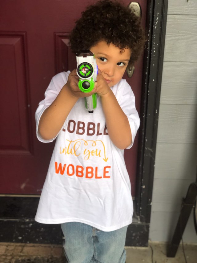Gobble until you wobble Thanksgiving Fall Boys Shirt Girls Shirt