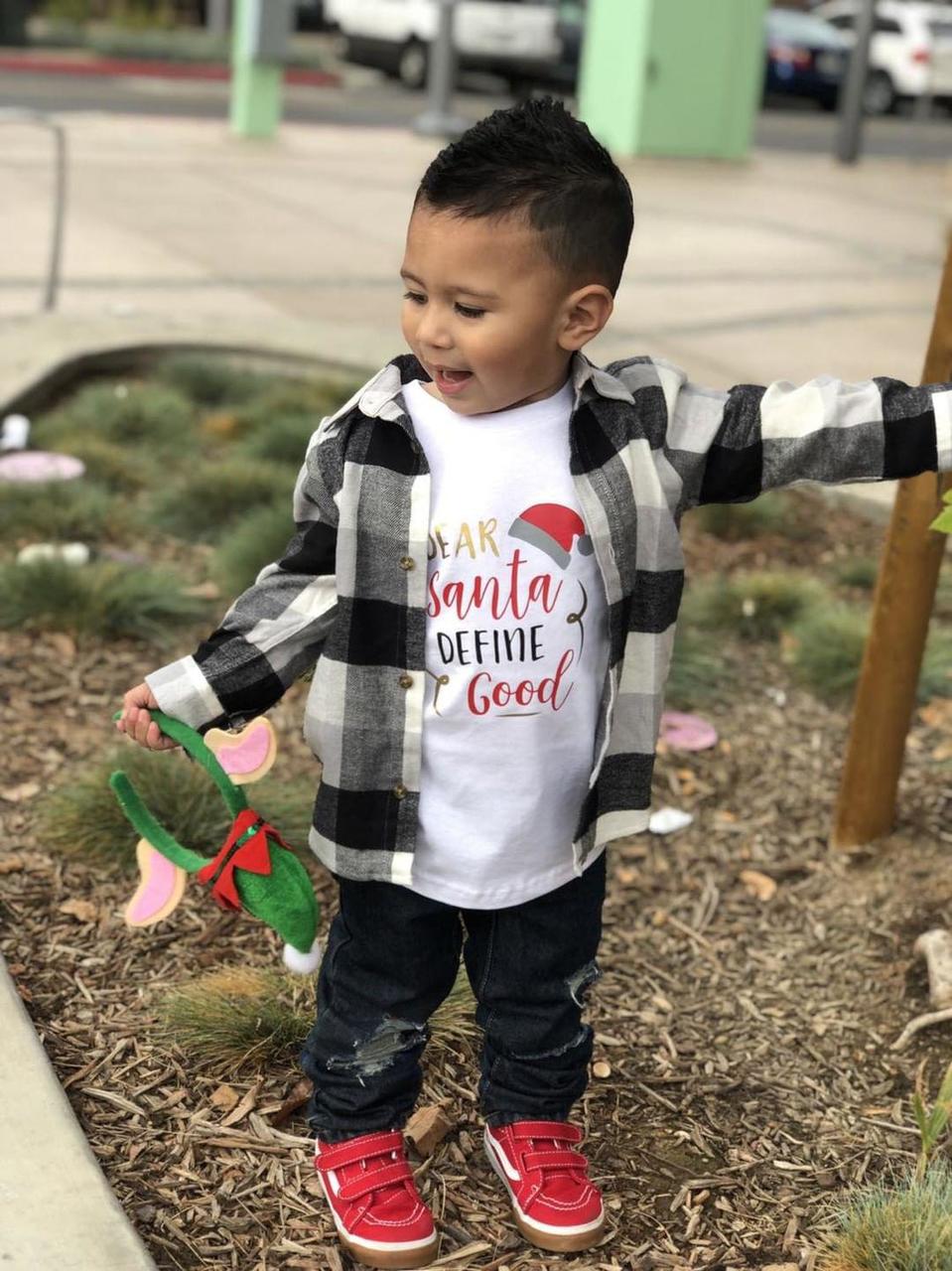 Dear Santa Define good Christmas Boys Shirt Girls Shirt