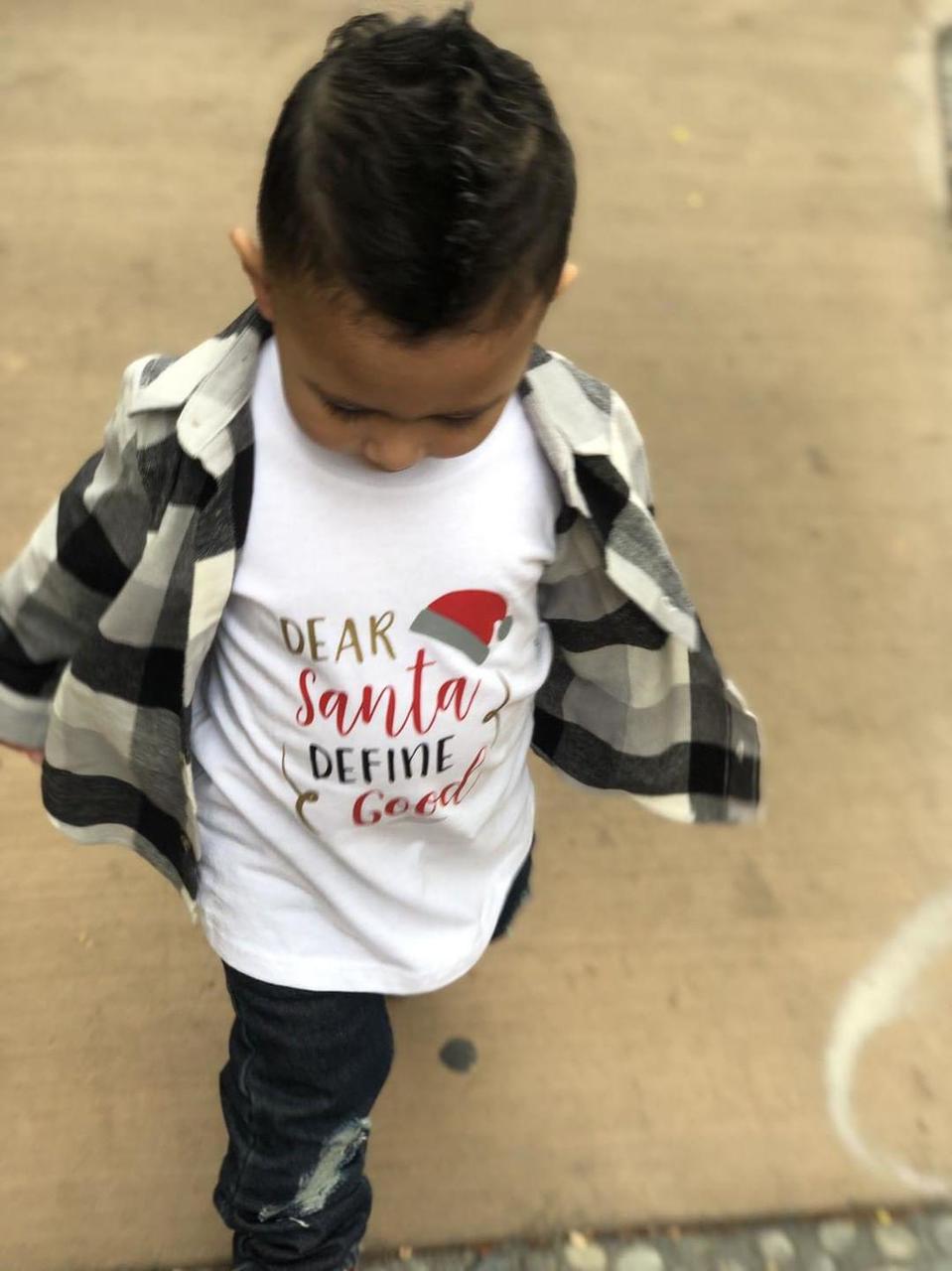 Dear Santa Define good Christmas Boys Shirt Girls Shirt