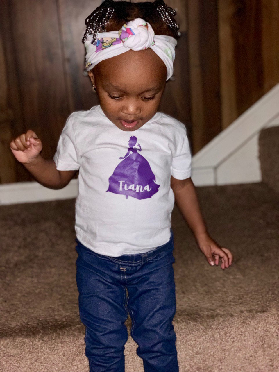 Disney Princess Tiana Silhouette Girls Shirt