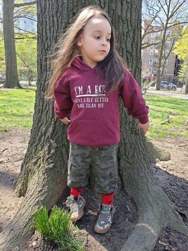 I'm A Boy I Just Have Better Hair Than You Hoodie Boys Shirt