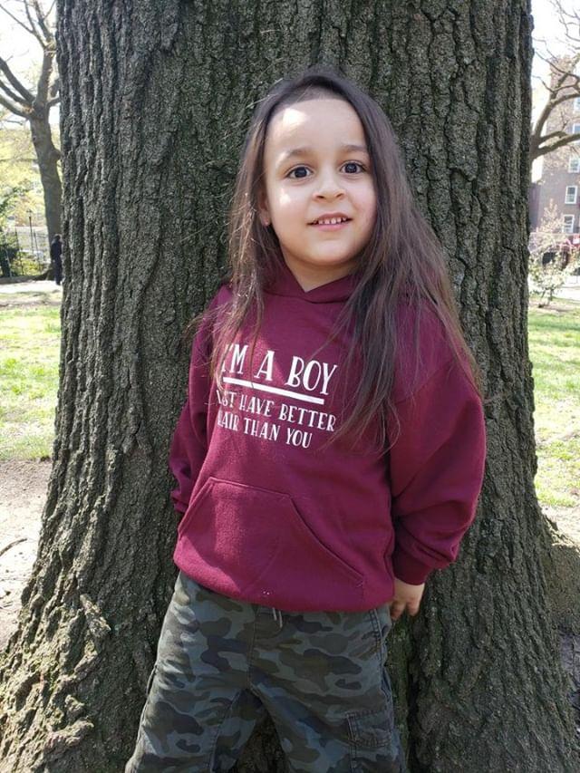 I'm A Boy I Just Have Better Hair Than You Hoodie Boys Shirt