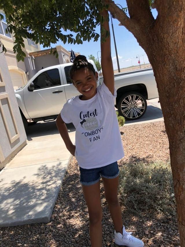 Cutest Cowboys Fan Shirt NFL Pick Your Team Football Girls Shirt