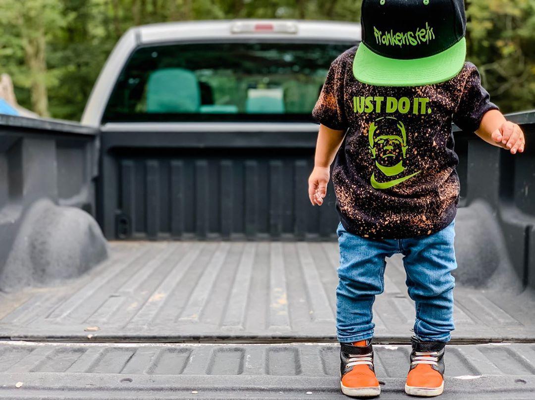 Just do it Frankenstein Halloween acid Boys Shirt Girls Shirt Designer
