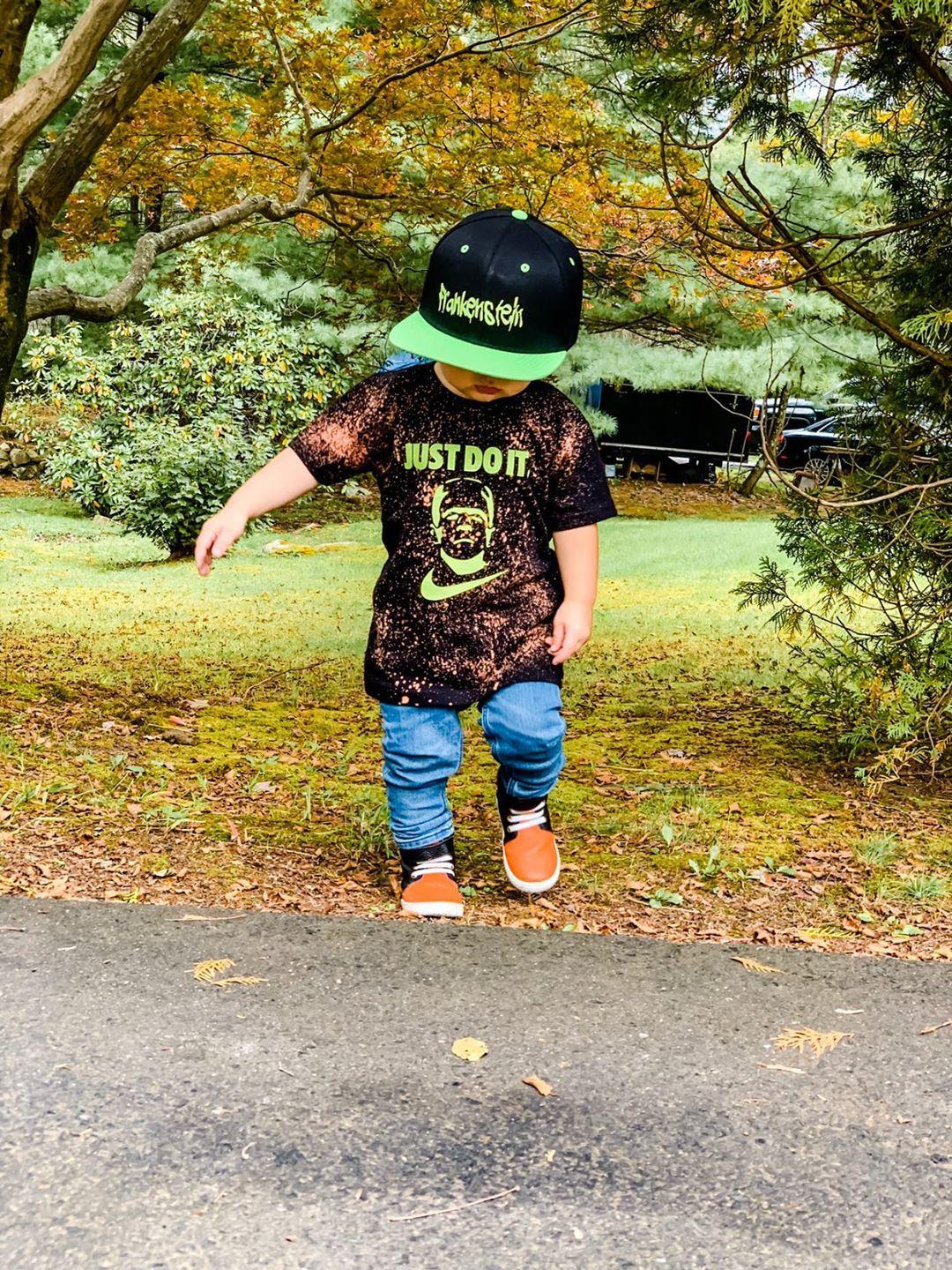 Just do it Frankenstein Halloween acid Boys Shirt Girls Shirt Designer