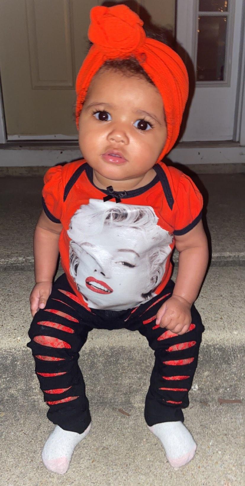 Red Lace Shredded Leggings