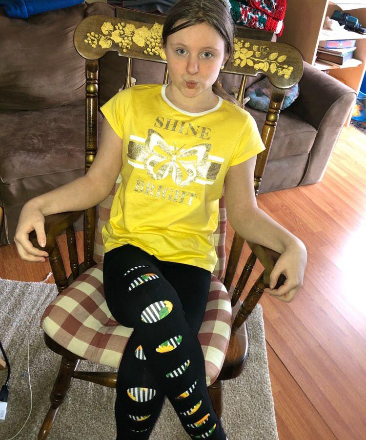 Sunflower Shredded Leggings