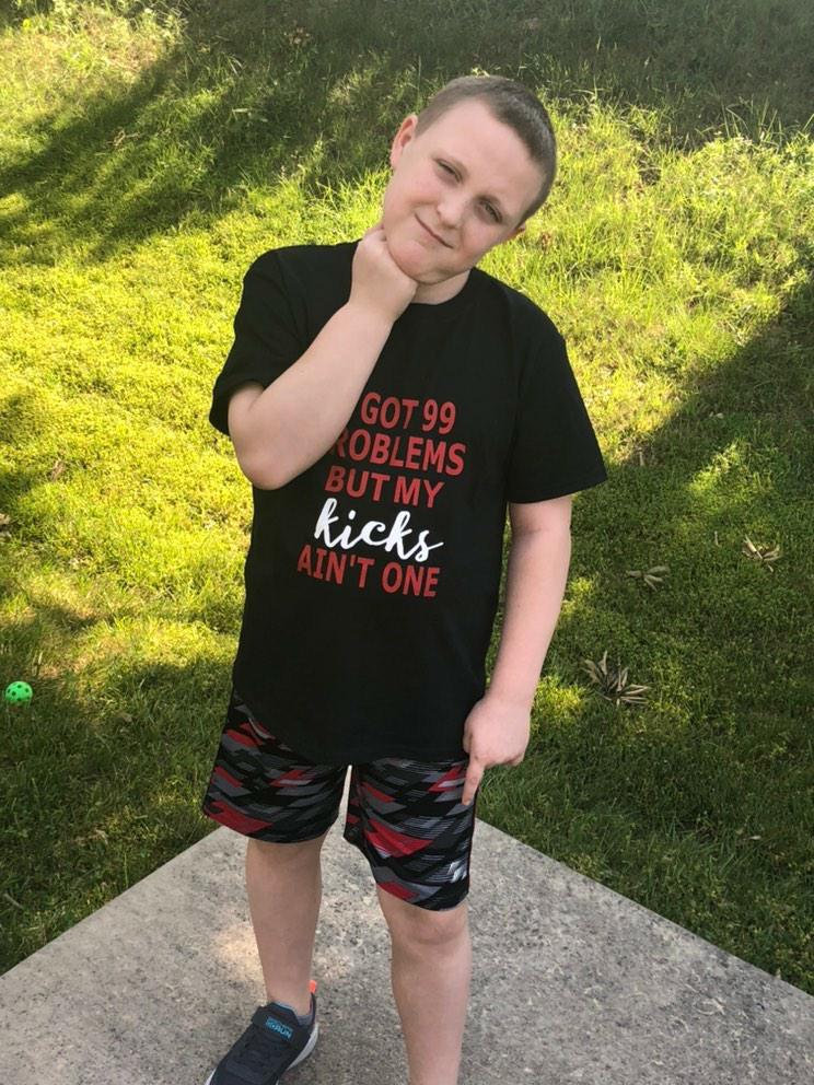I got 99 Problems but my kicks ain't one Boys Shirt