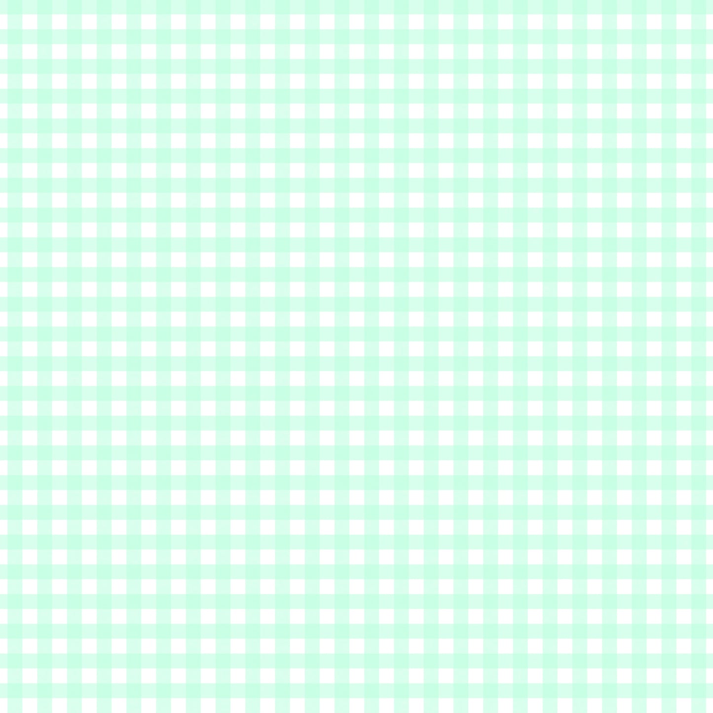 Pastel Light Green Plaid Handmade