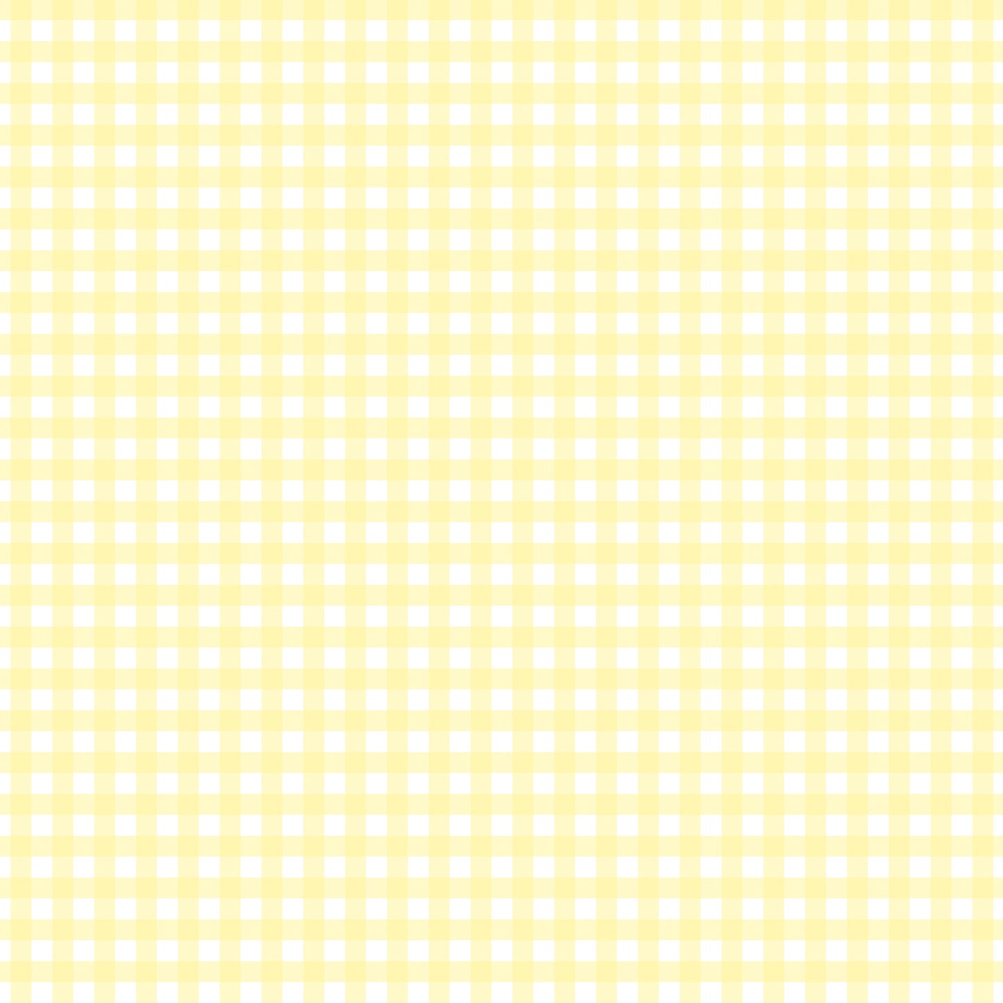 Pastel Light Yellow Plaid Handmade