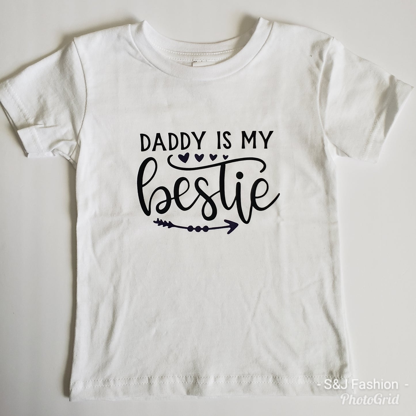 Daddy is my Bestie Girls Shirt Boys Shirt Valentine's day