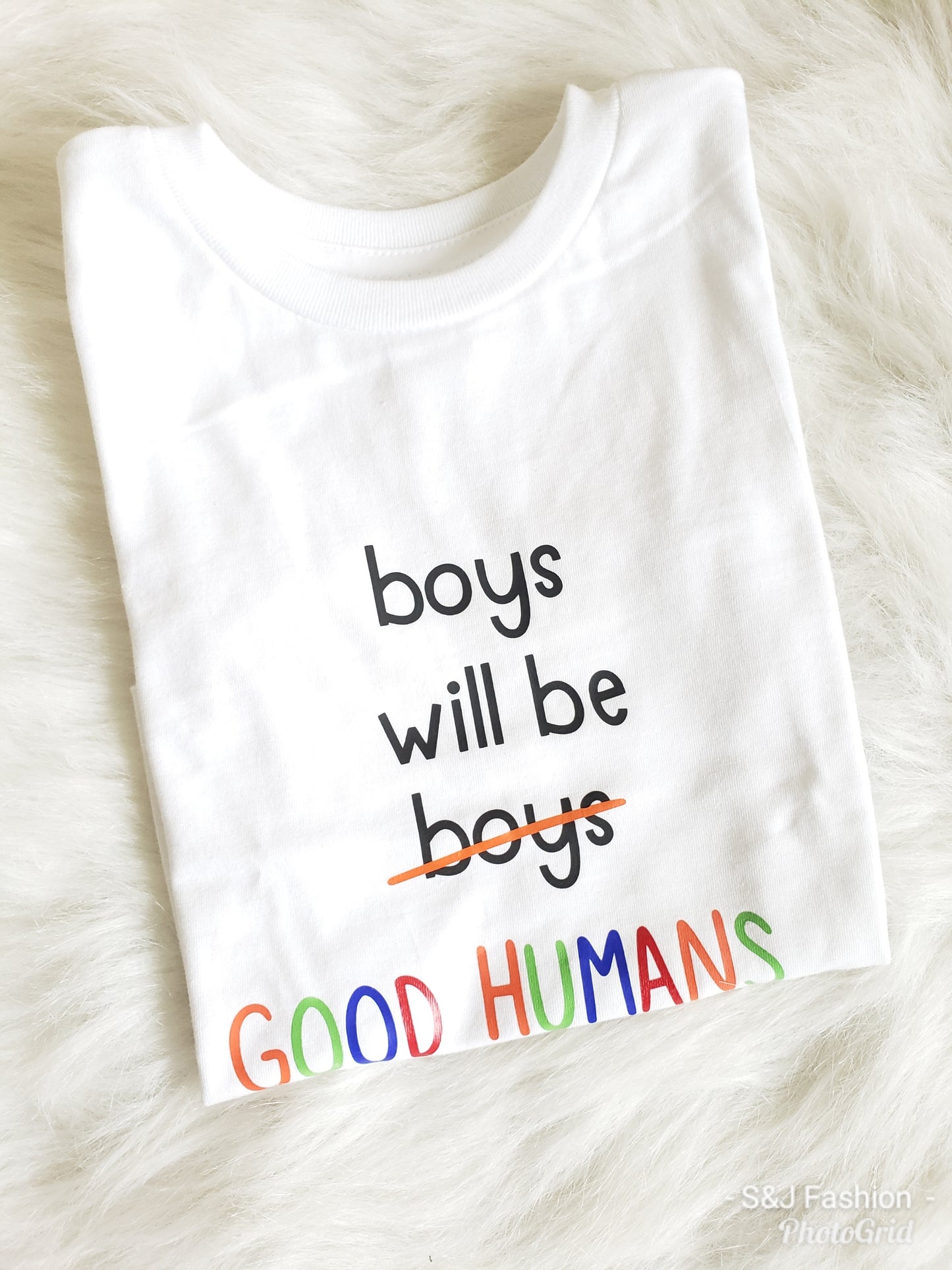 Boys will be good humans Boys Shirt