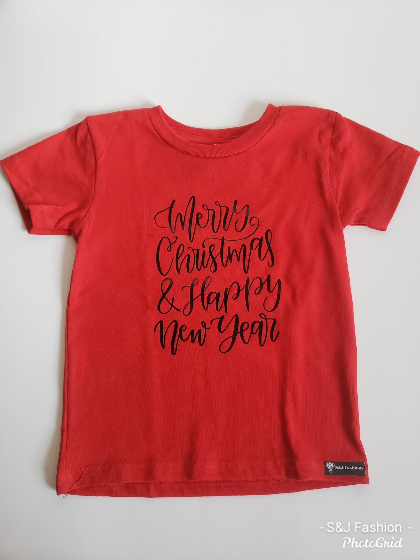Merry Christmas & Happy New Year Boys Shirt Girls Shirt