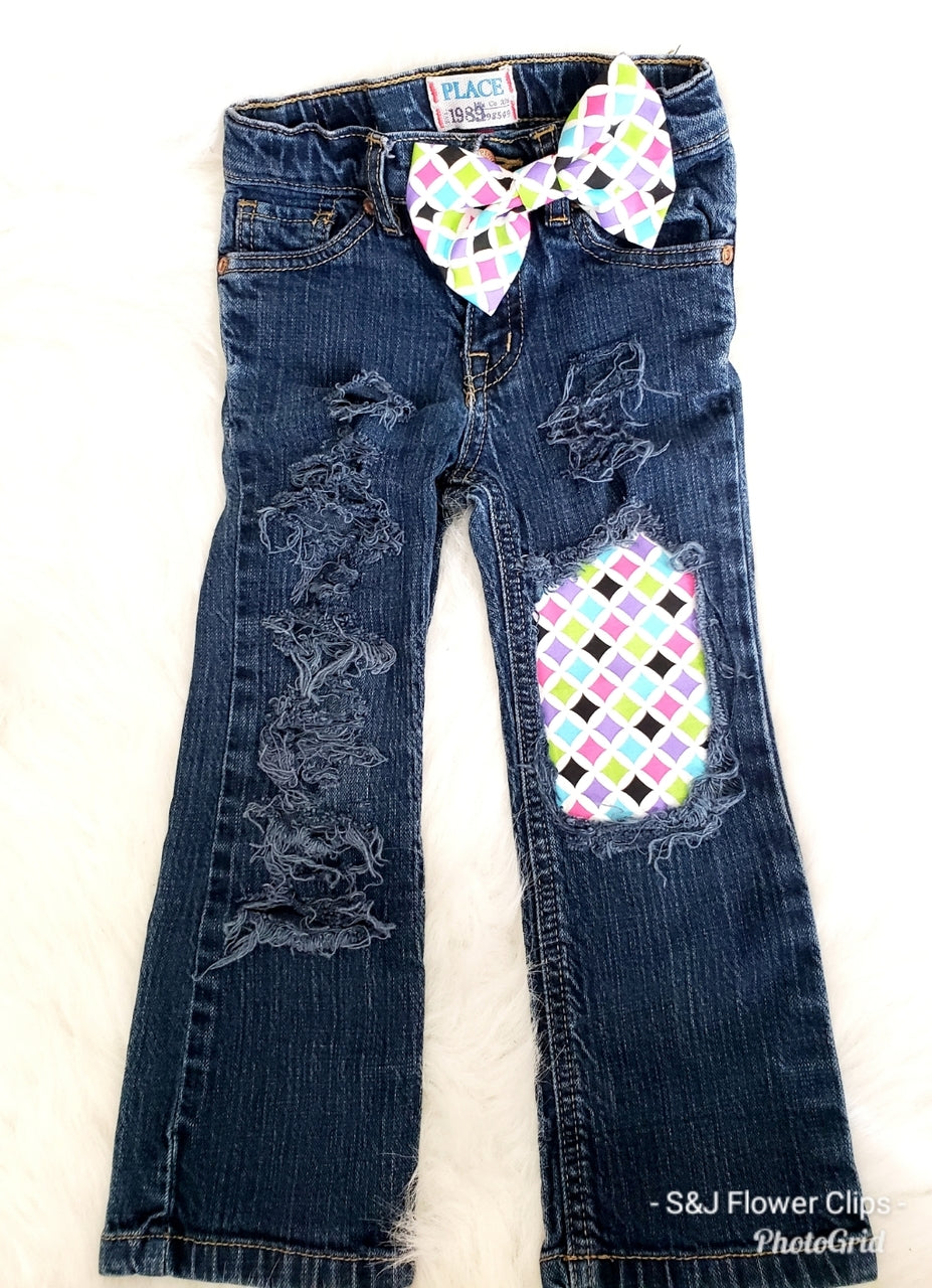 Spunky Girls Distressed Jeans