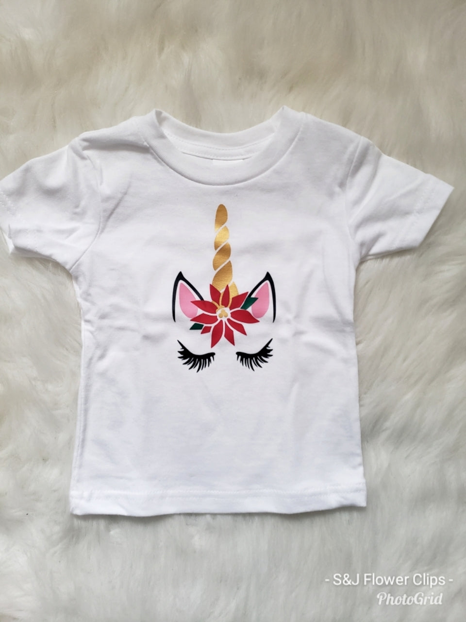 Unicorn Christmas Girls Shirt