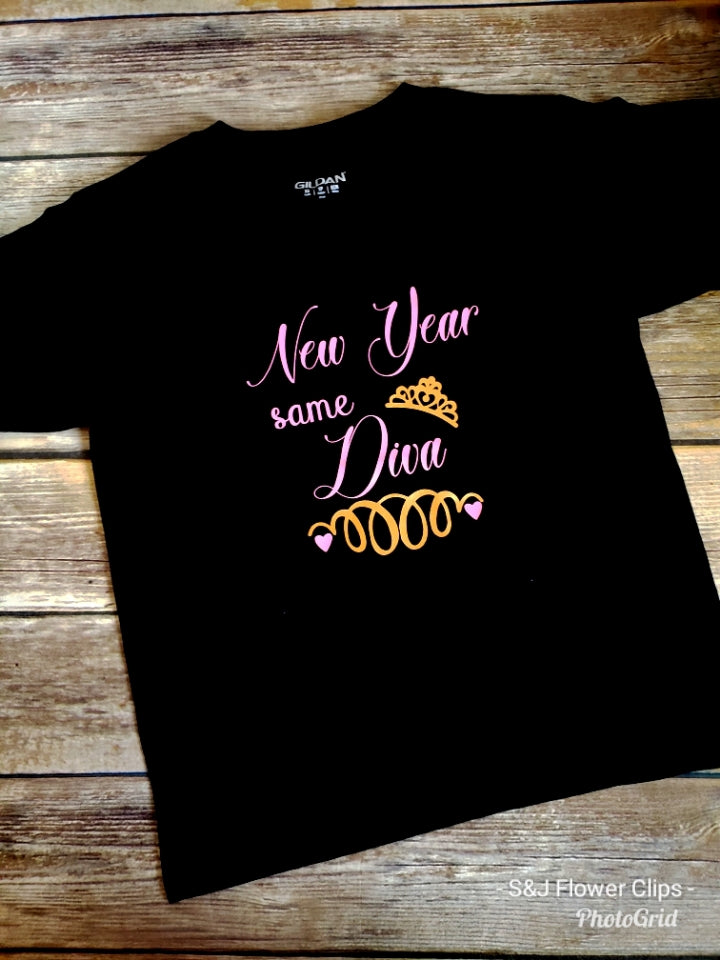 New Year same diva Girls Shirt