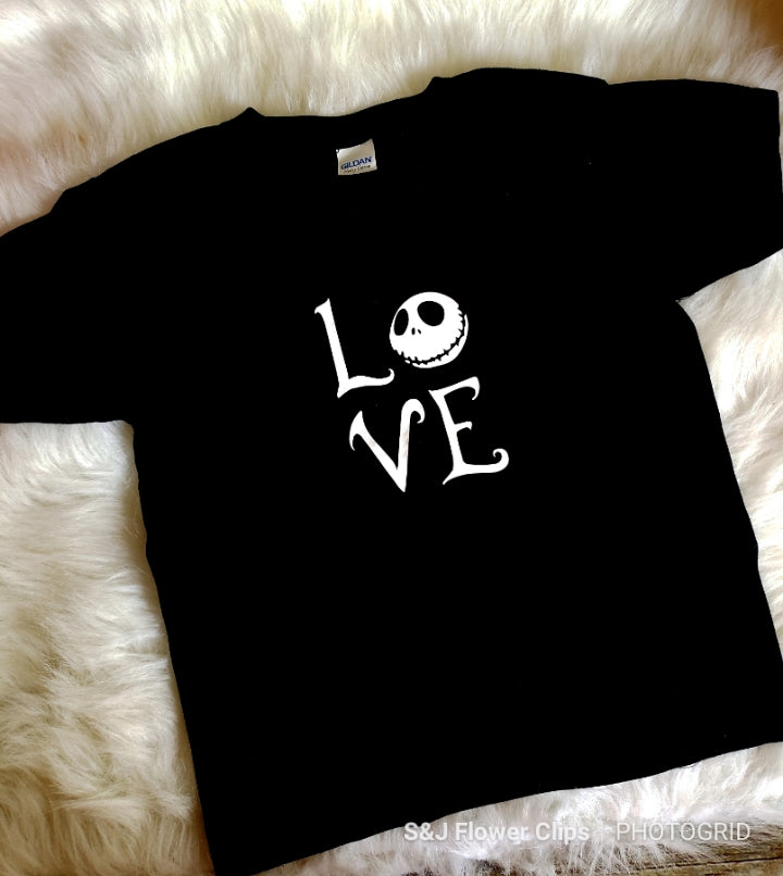 Love Jack Nightmare before Christmas Girls Shirt Boys Shirt