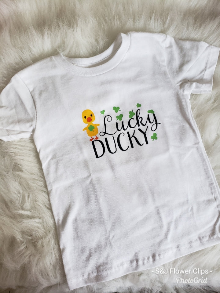 Lucky Ducky St. Patricks Boys Shirt Girls Shirt