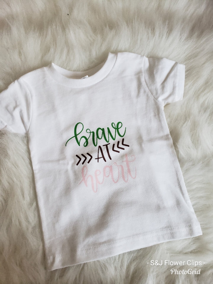 Brave at heart Girls Shirt