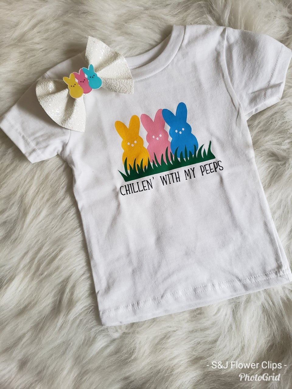 Chillin' with my peeps Girls Shirt Easter