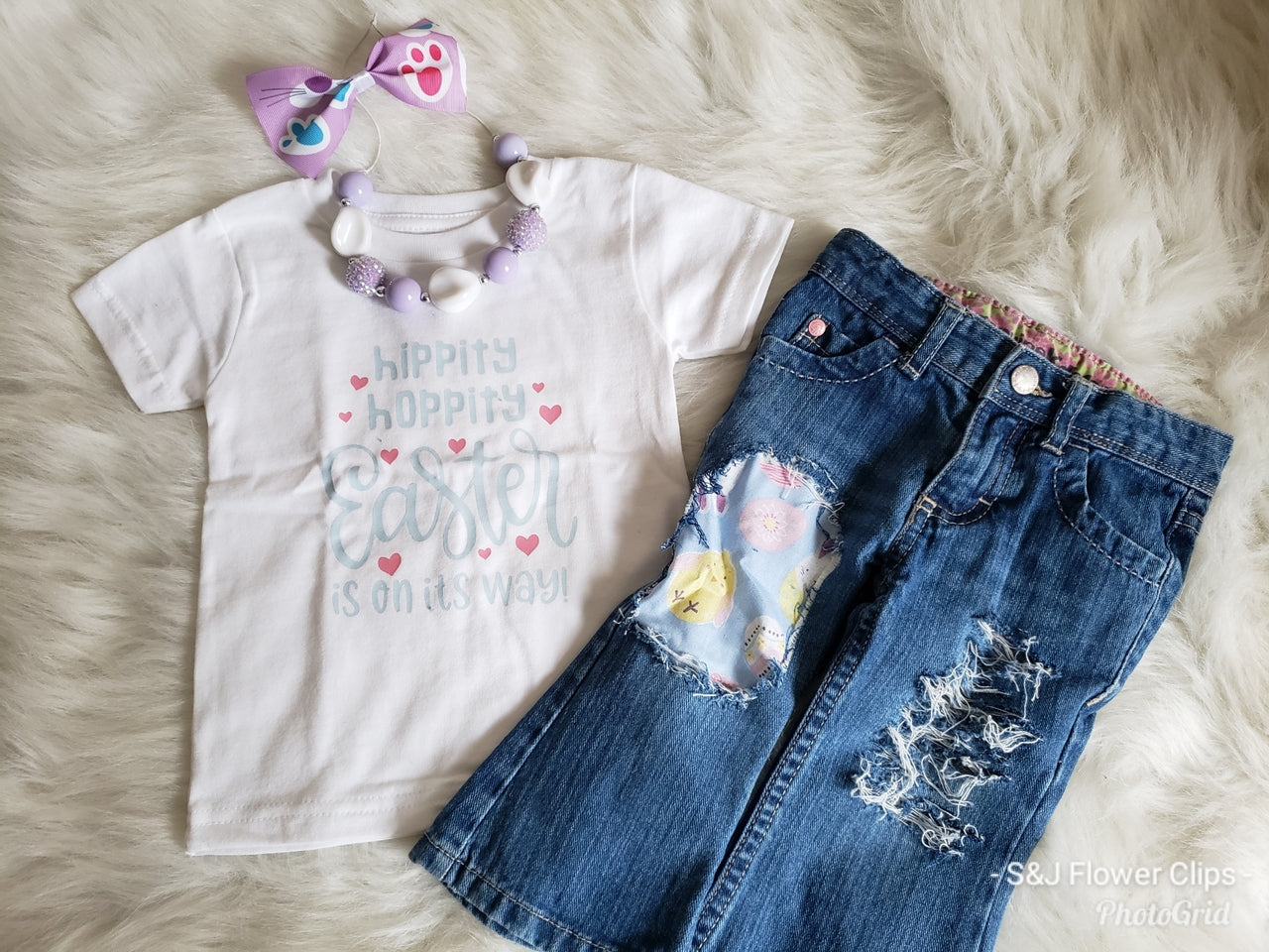 Hippity Hoppity Easter is on its way Girls Shirt