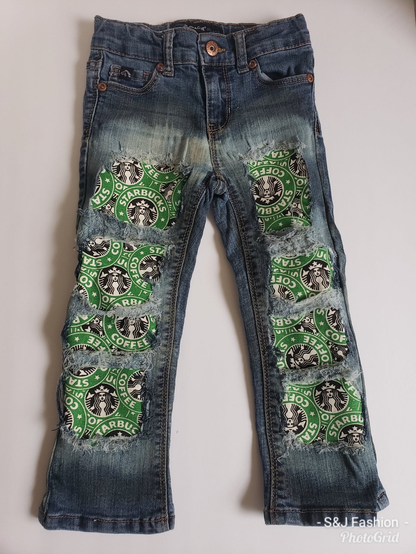 Starbucks Girls Distressed Jeans