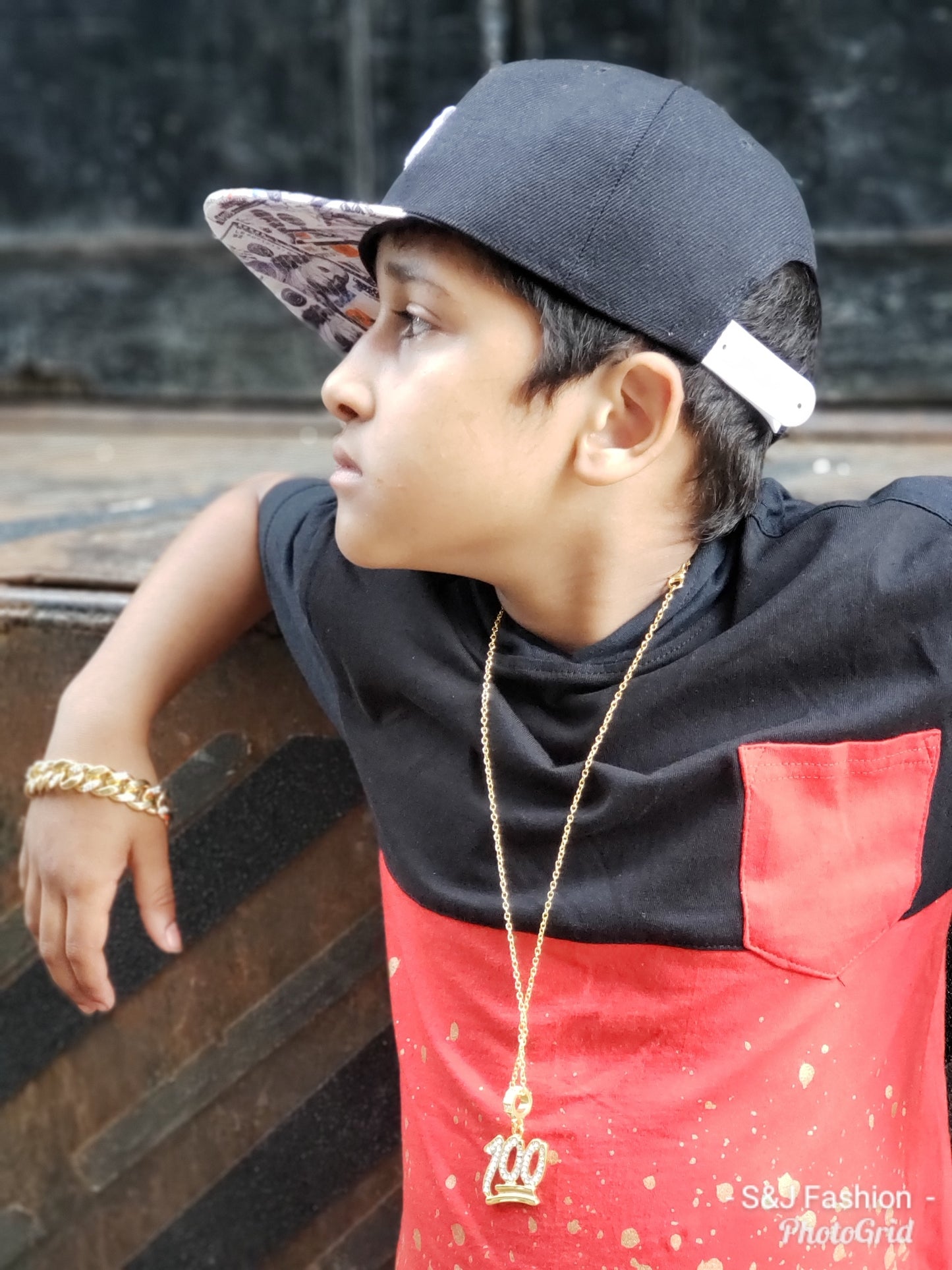 Gold Iced Out Link Bracelet Jewlery