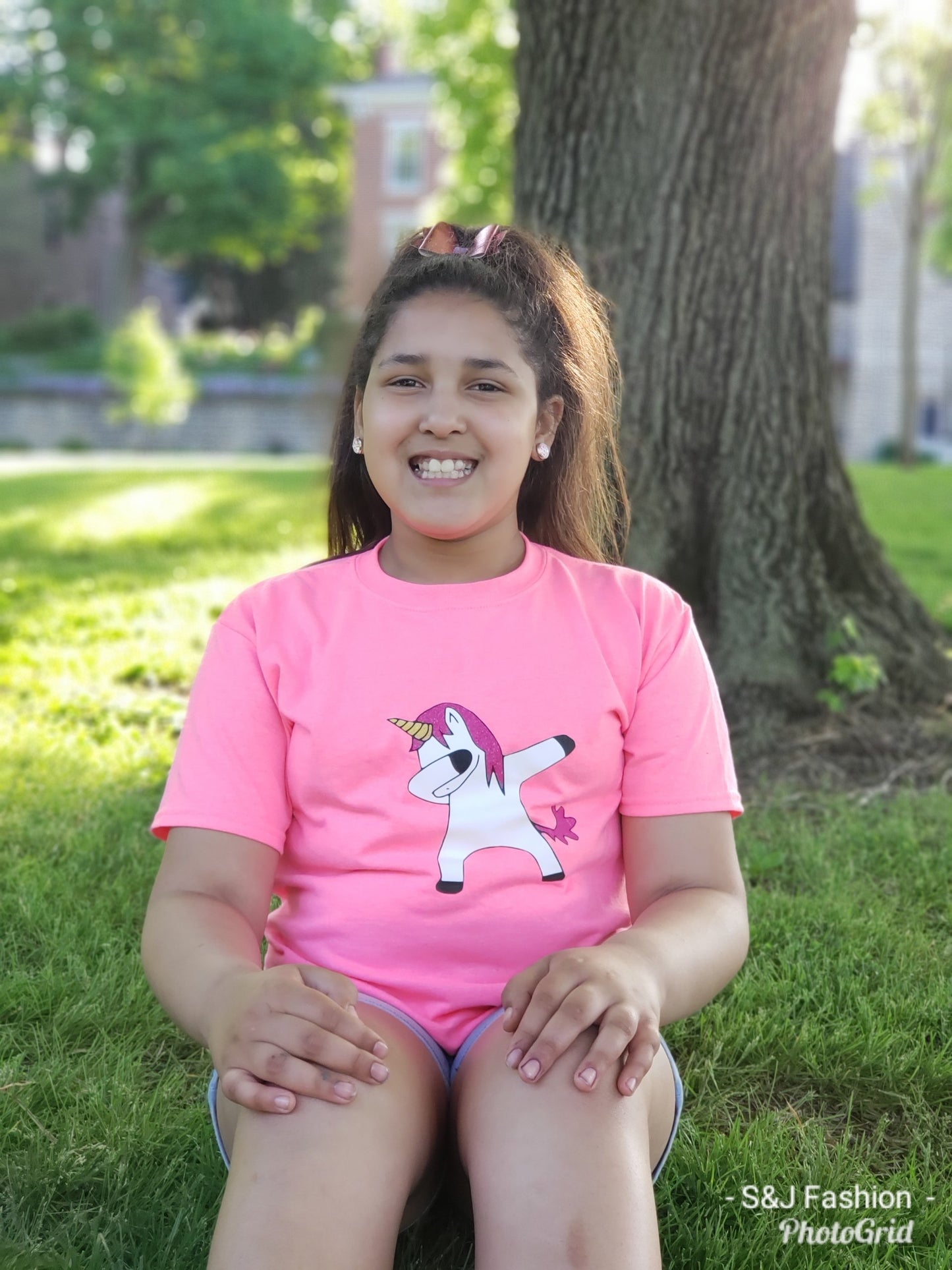 Dabbing Unicorn Girls Shirt