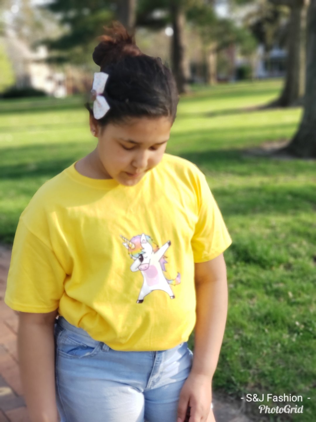 Dabbing Unicorn Girls Shirt
