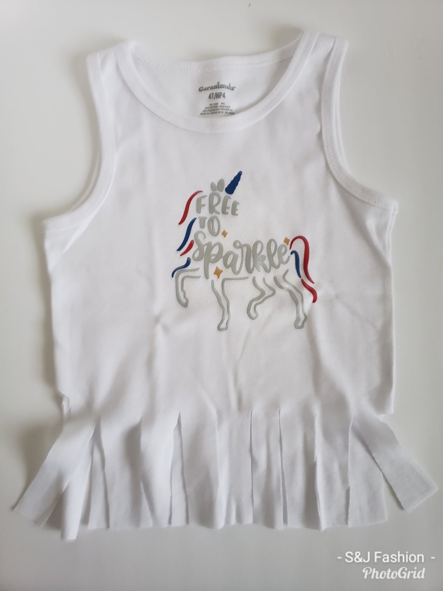 Free To Sparkle 4th Of July Girls Shirt