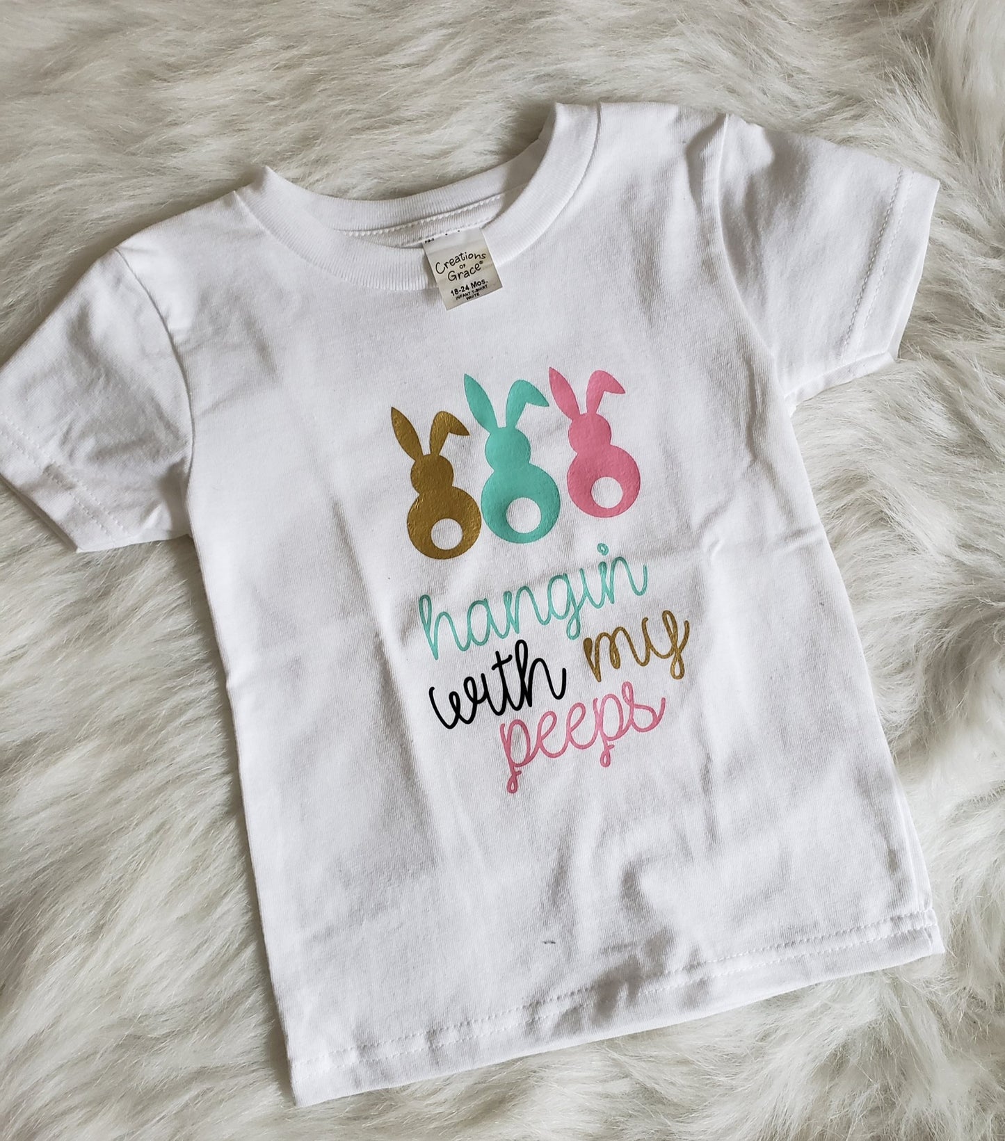 Hanging with my peeps Girls Shirt Easter