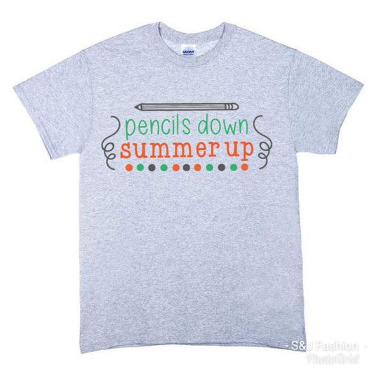 Pencil Down Summers up BTS Boys Shirt Girls Shirt