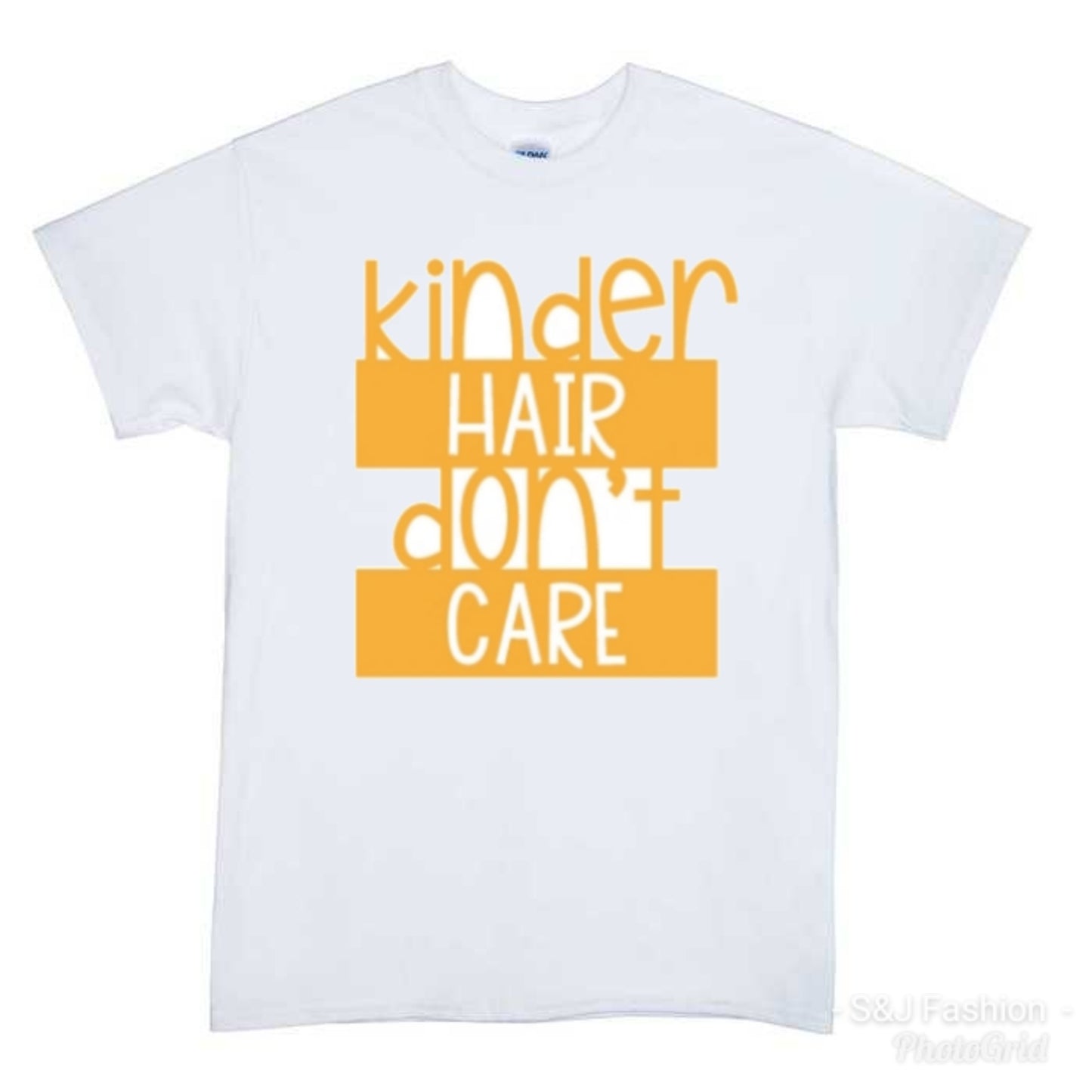 Kinder Hair Don't Care Girls Shirt Boys Shirt Back To School