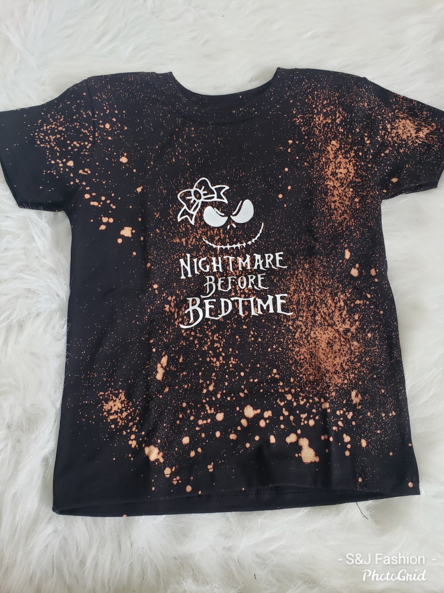 Nightmare Before Bedtime Girls Shirt Halloween Acid