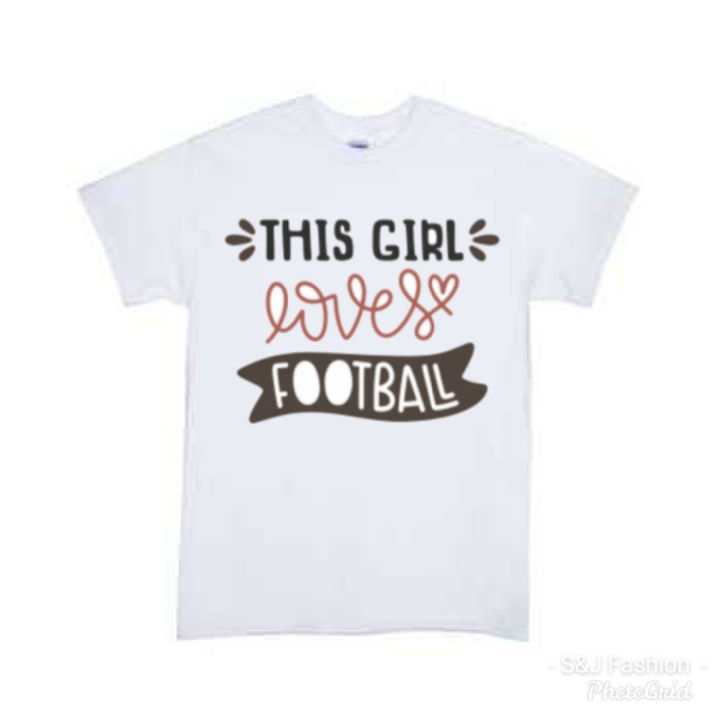 This Girl Loves FOOTBALL Ladies Shirt