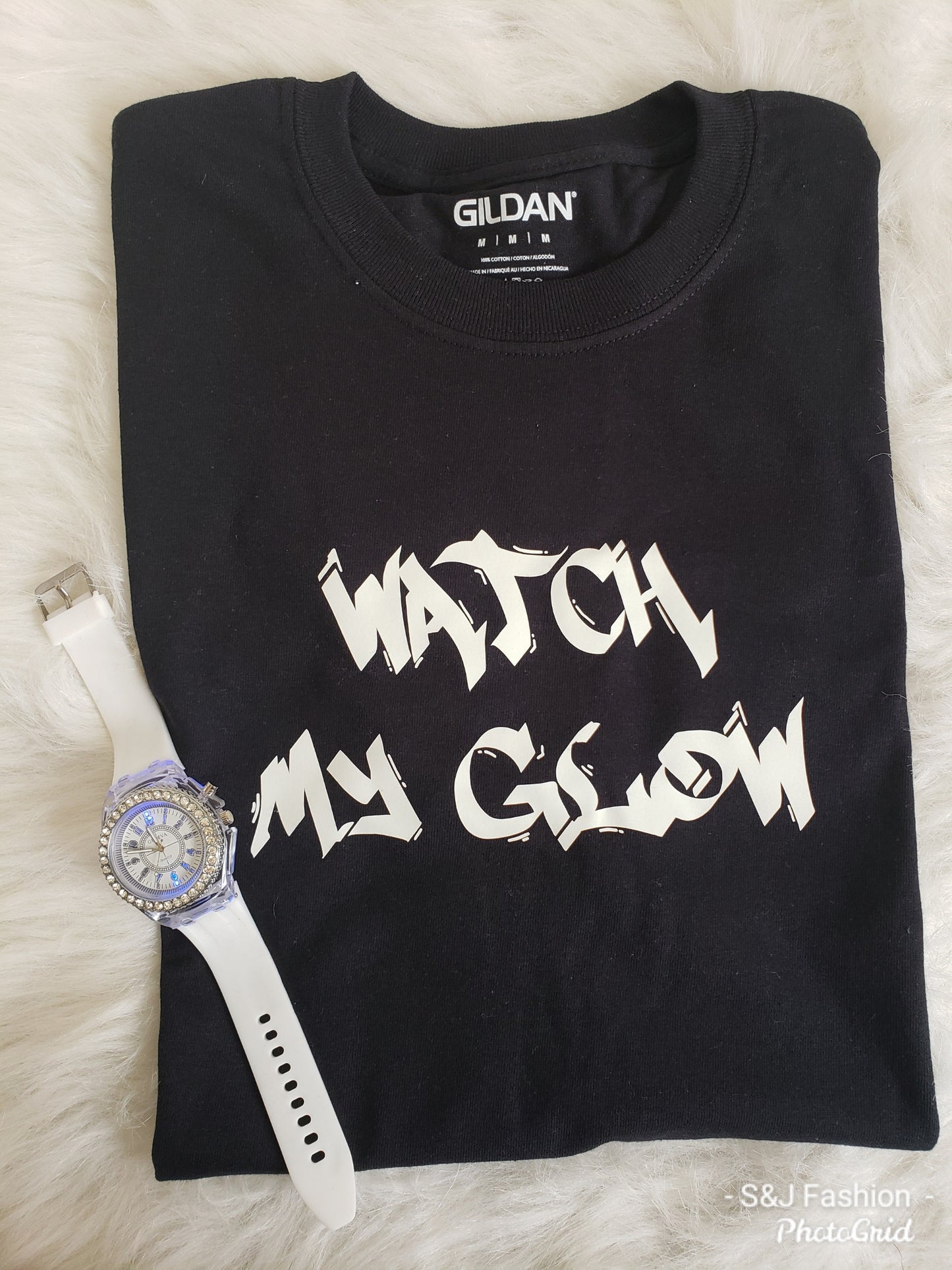 Watch My Glow Sets Glow in dark Shirt and Watch Boys Shirt Girls Shirt