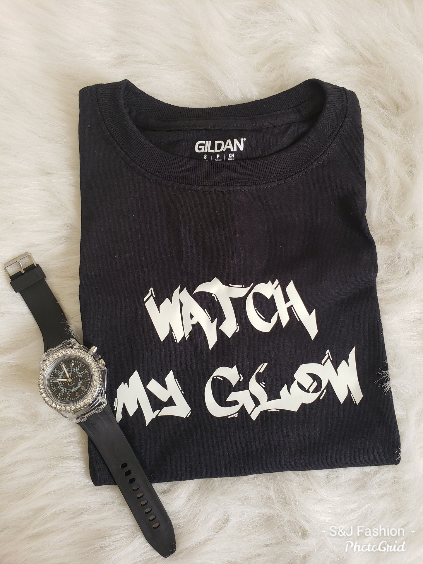 Watch My Glow Sets Glow in dark Shirt and Watch Boys Shirt Girls Shirt
