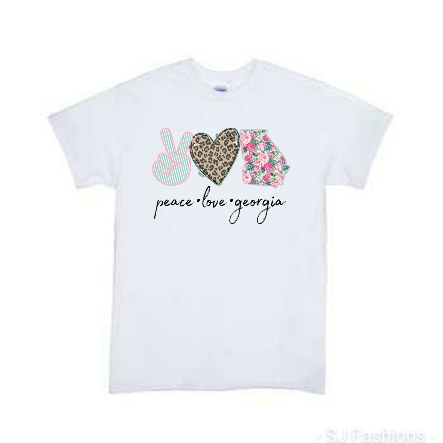 Peace Love Georgia Ladies Shirt