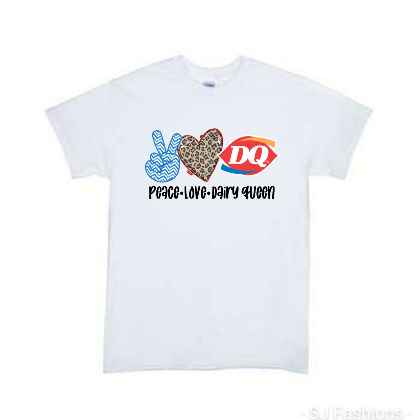Peace Love DQ Boys Shirt Girls Shirt Ladies Shirt Mens Shirt